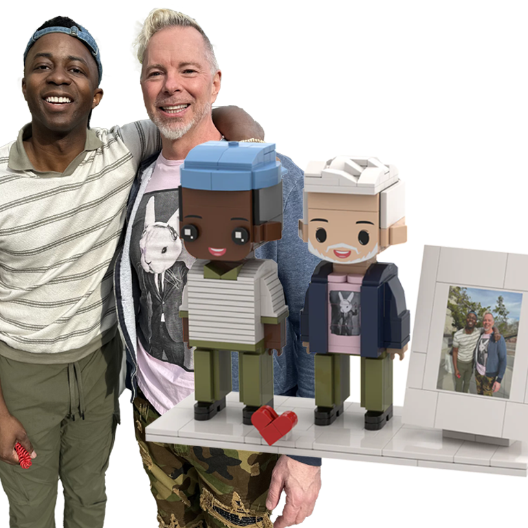 Customized Painted Brick Figures